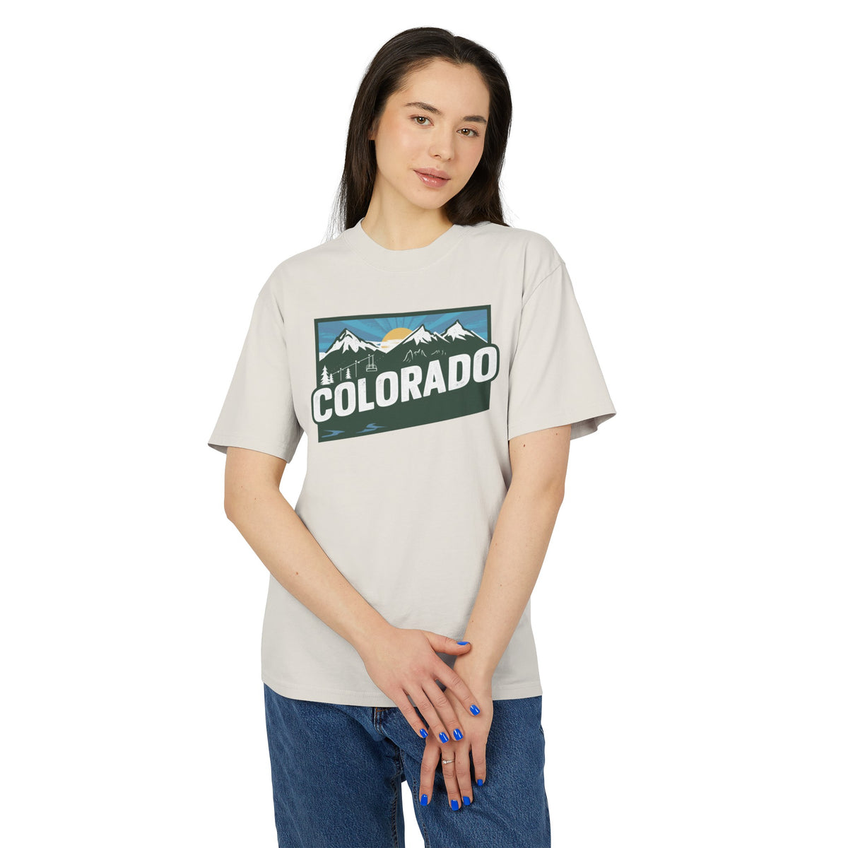 Colorado Retro State Unisex Heavy Faded Tee