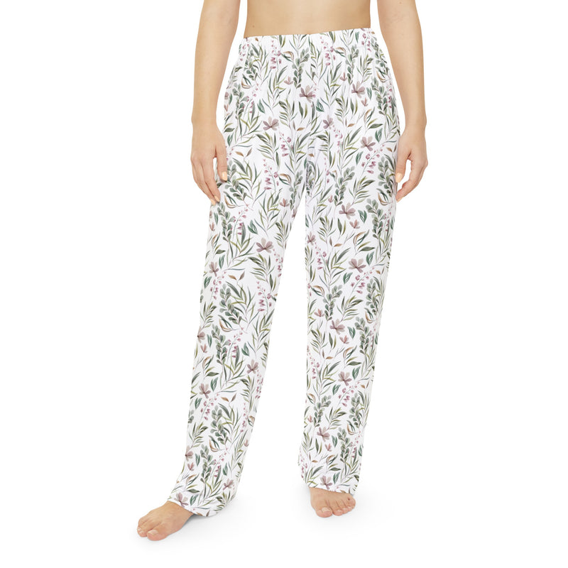 Botanical Pattern Women's Pajama Pants