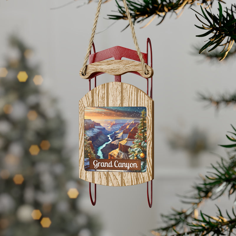 Grand Canyon National Park Christmas Sled Ornament