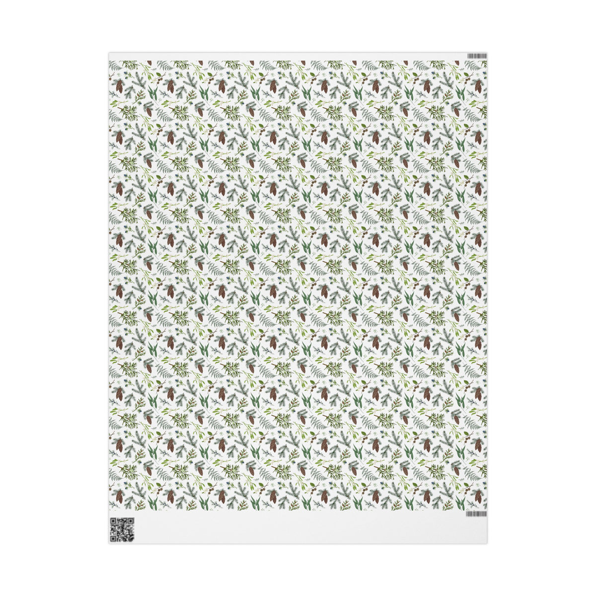 Forest Pinecones Pattern Wrapping Papers