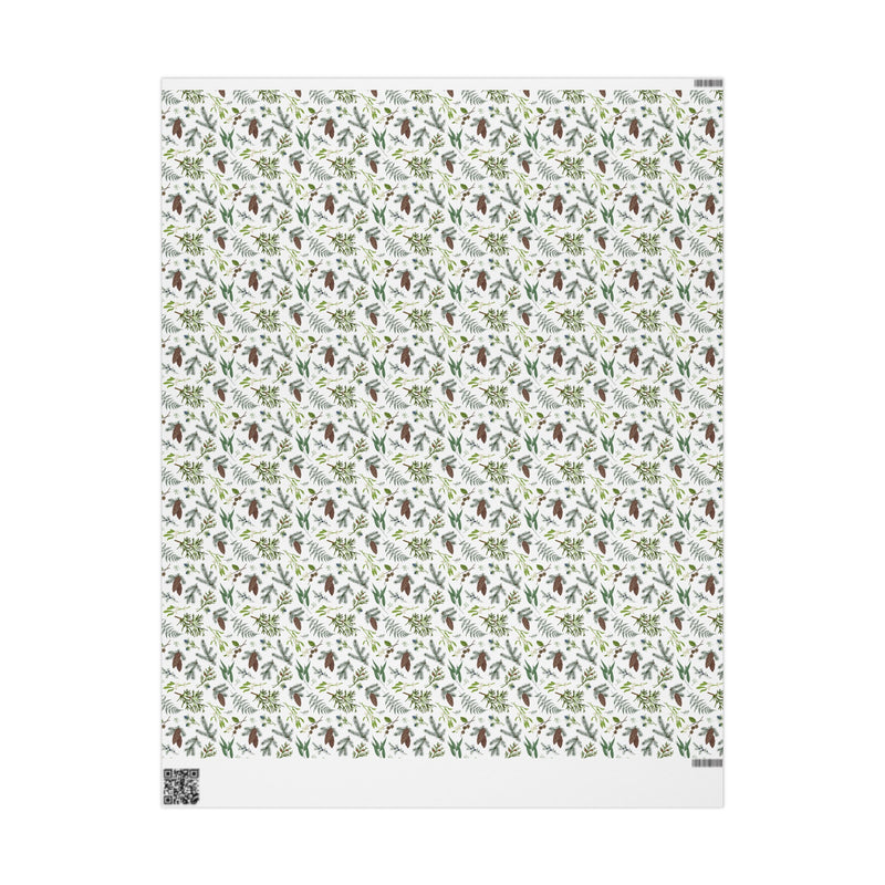 Forest Pinecones Pattern Wrapping Papers