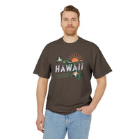 Hawaii Retro State Unisex Heavy Faded Tee