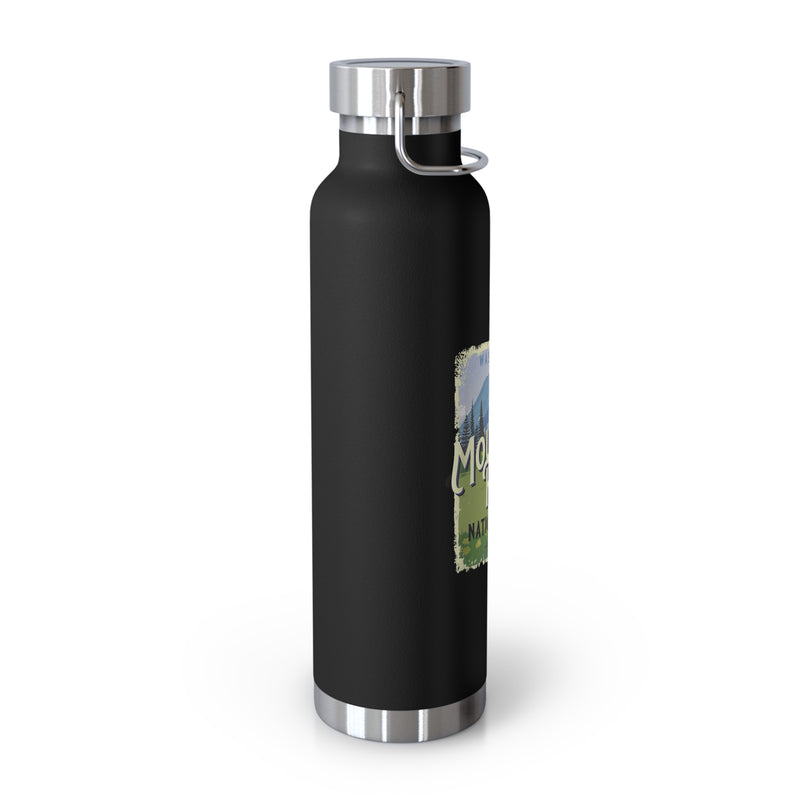 Mount Rainier National Park stainless steel water bottle with scenic design and durable construction.