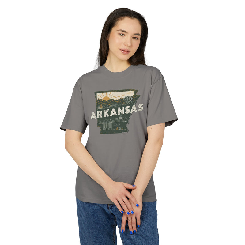 Arkansas Retro Unisex Heavy Faded Tee