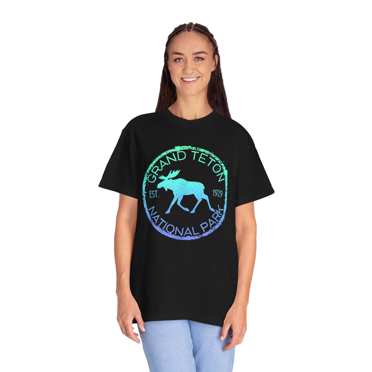 Grand Teton Moose Souvenir Tee with Est. 1929