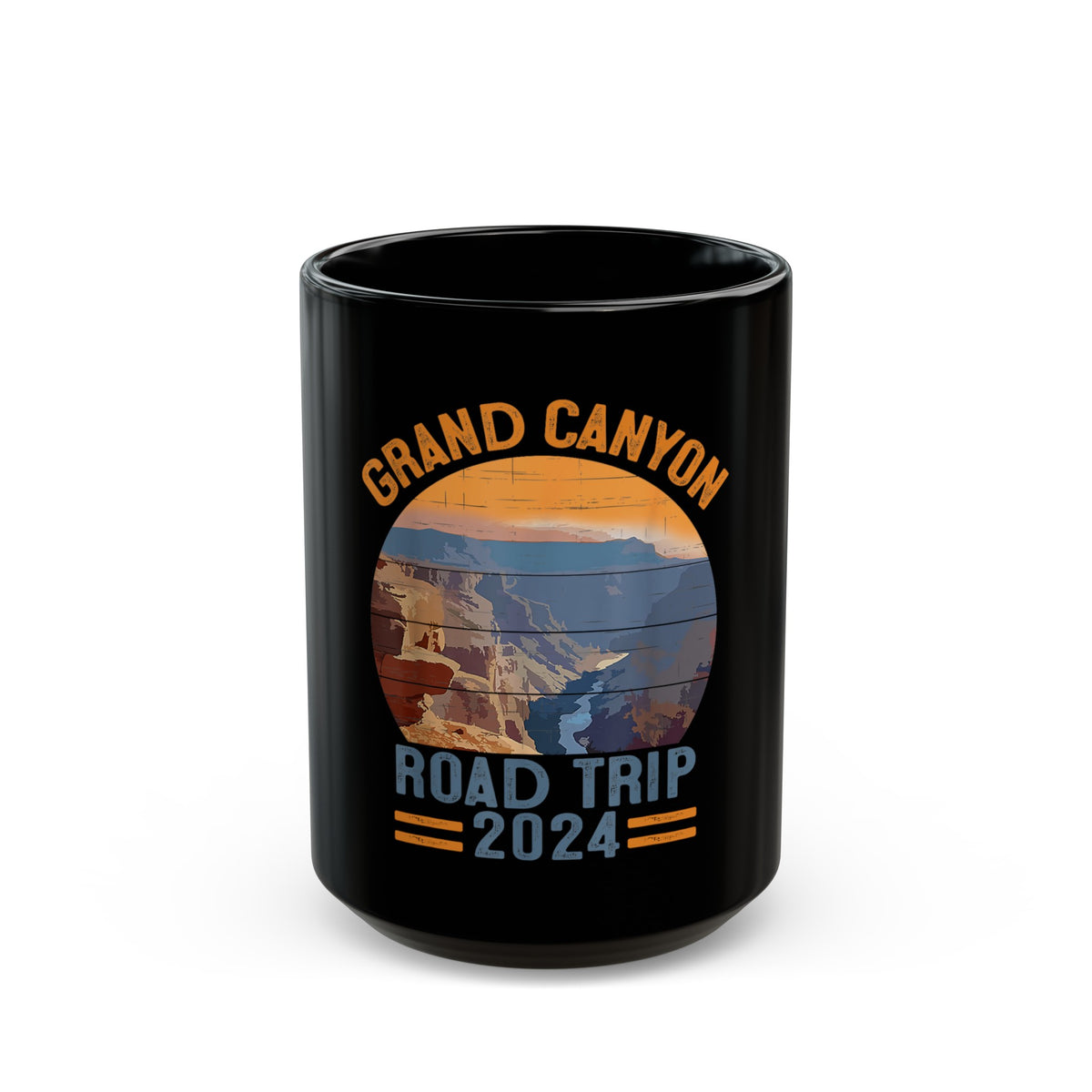 Grand Canyon National Park souvenir mug with road trip 2024 design