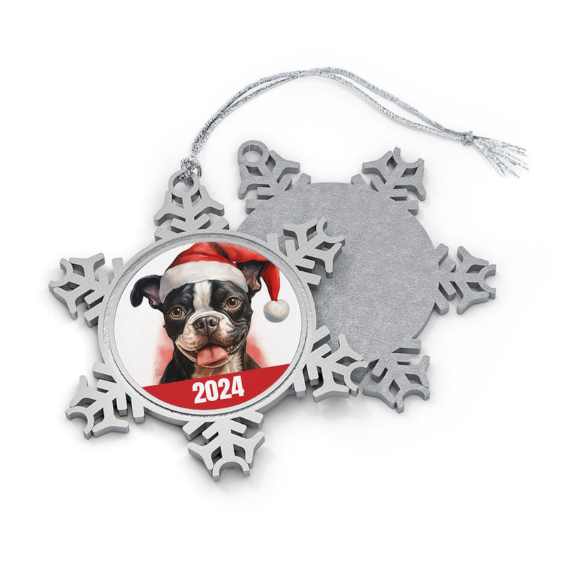 Boston Terrier 2024 Christmas Ornament