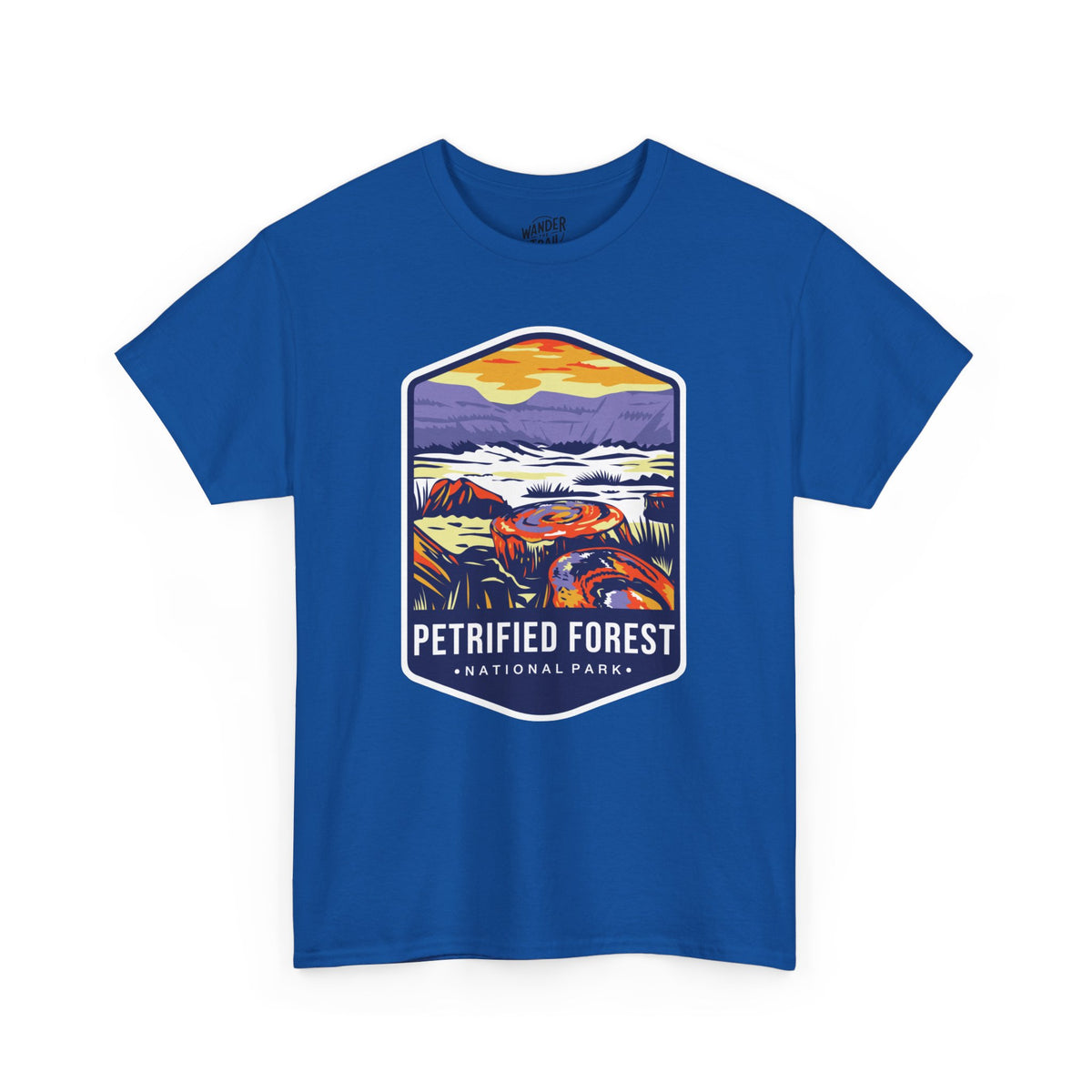 Petrified Forest National Park T-Shirt with Vibrant Landscape Illustration