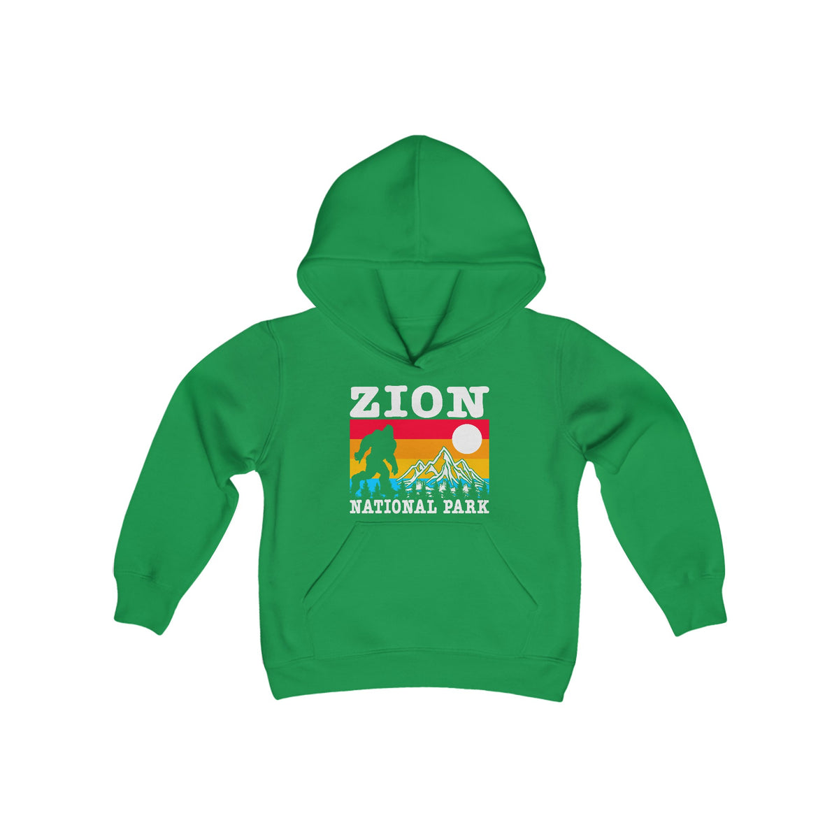 Zion National Park Bigfoot Youth Hooded Sweatshirt