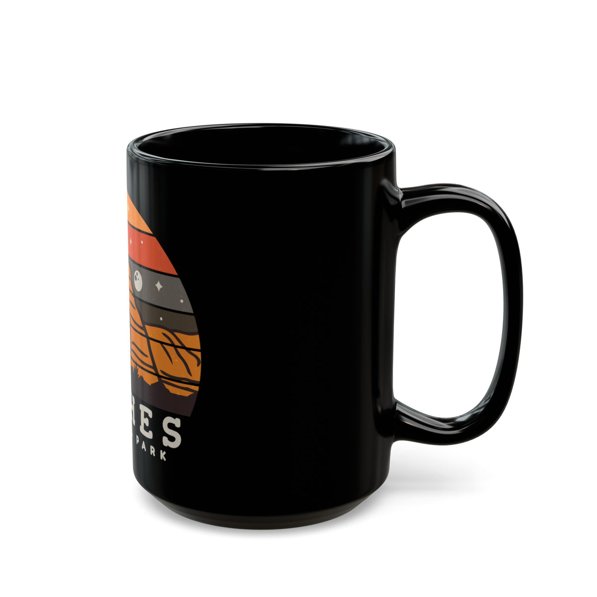 Arches National Park Souvenir Mug with Scenic Desert Landscape