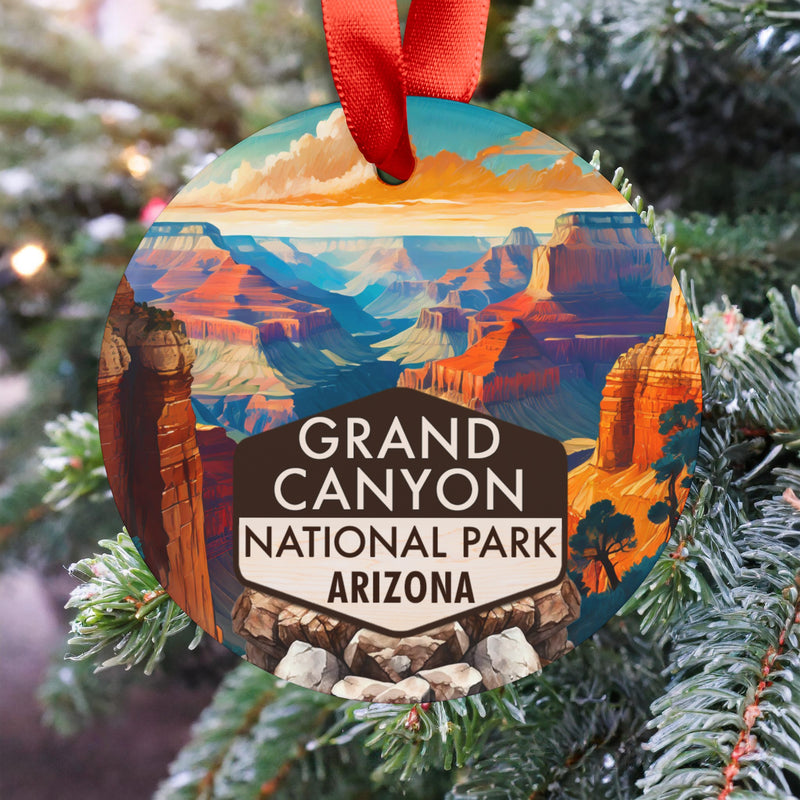 Grand Canyon Christmas Ornament with Ribbon