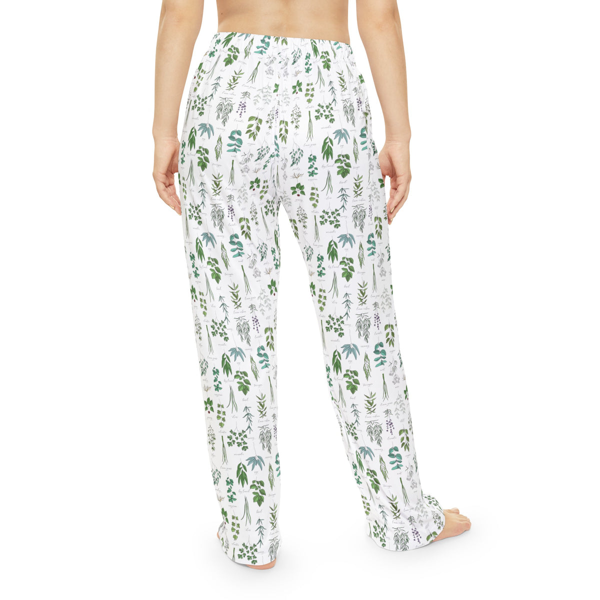 Herbs Pattern Women's Pajama Pants