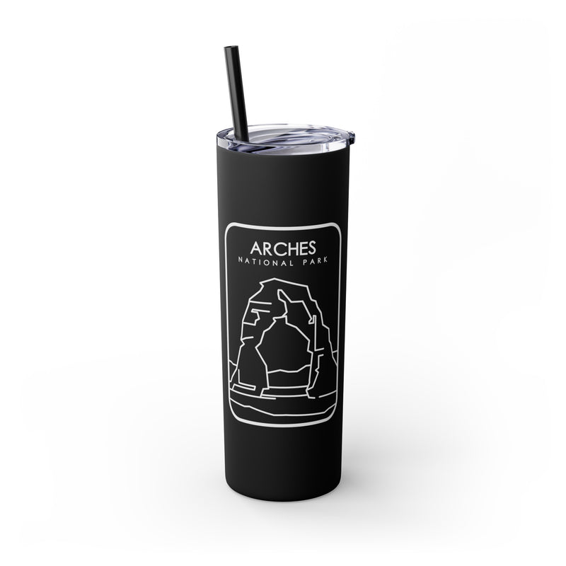 Arches National Park Skinny Tumbler with Straw, 20oz