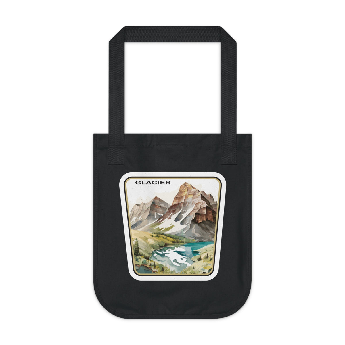 Glacier National Park Organic Canvas Tote Bag