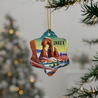 Arches National Park Ceramic Ornaments, 2-Side Print