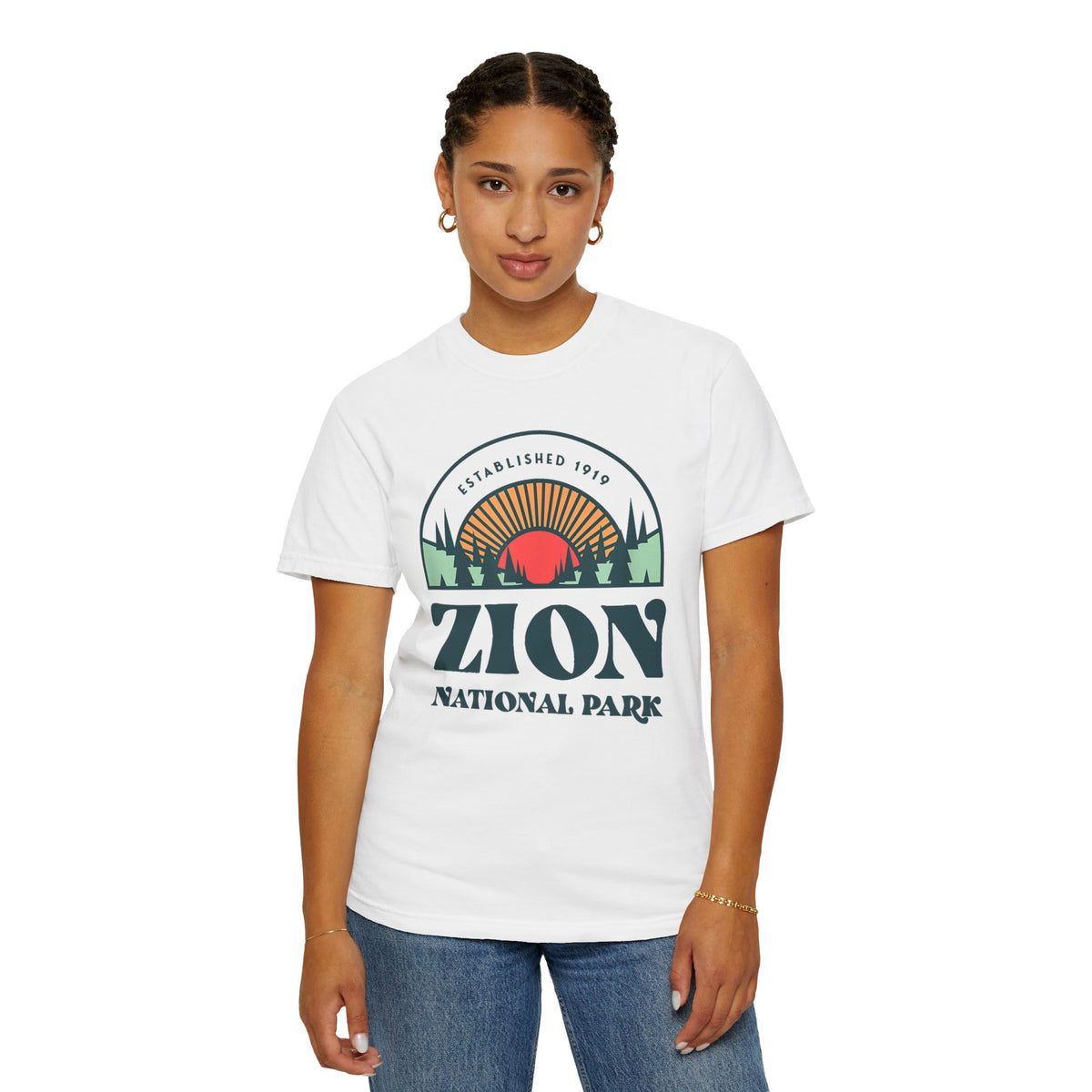 Zion National Park Souvenir Tee, Scenic Design