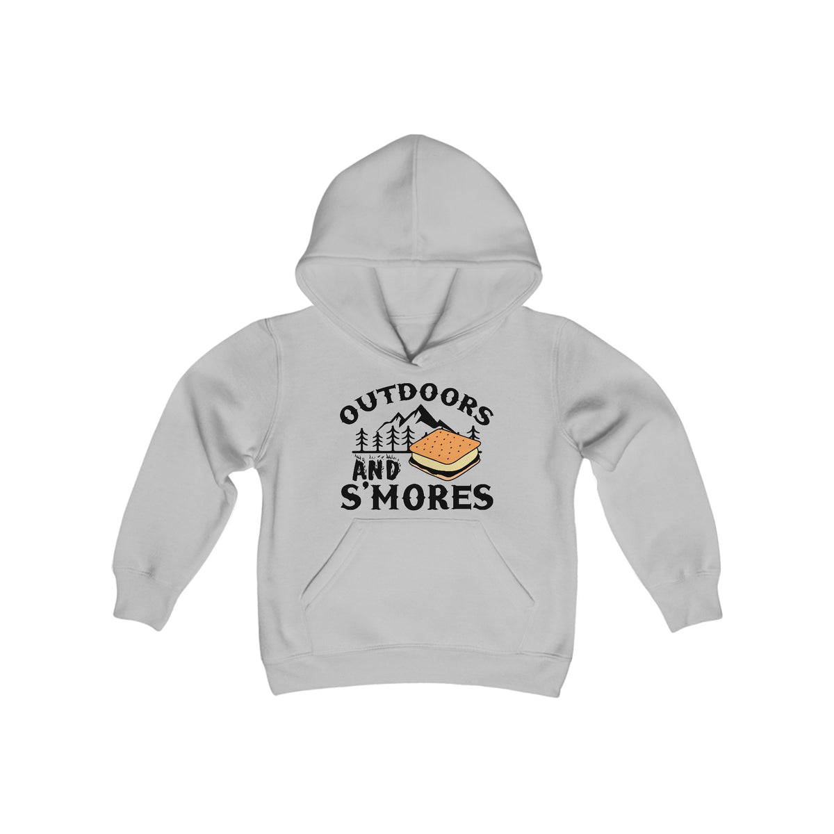 Outdoors and Smores Kids Hooded Sweatshirt