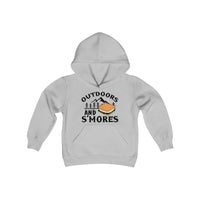 Outdoors and Smores Kids Hooded Sweatshirt