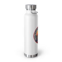 Grand Canyon National Park souvenir water bottle featuring a sunset landscape design and stainless steel construction.