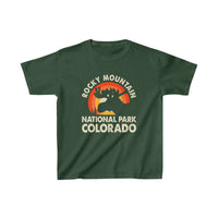 This kids' unisex t-shirt is more than just a piece of clothing; it's a keepsake that captures the spirit of Rocky Mountain National Park