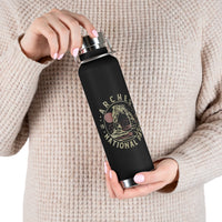 Image of a stainless steel water bottle featuring a design from Arches National Park in Utah.