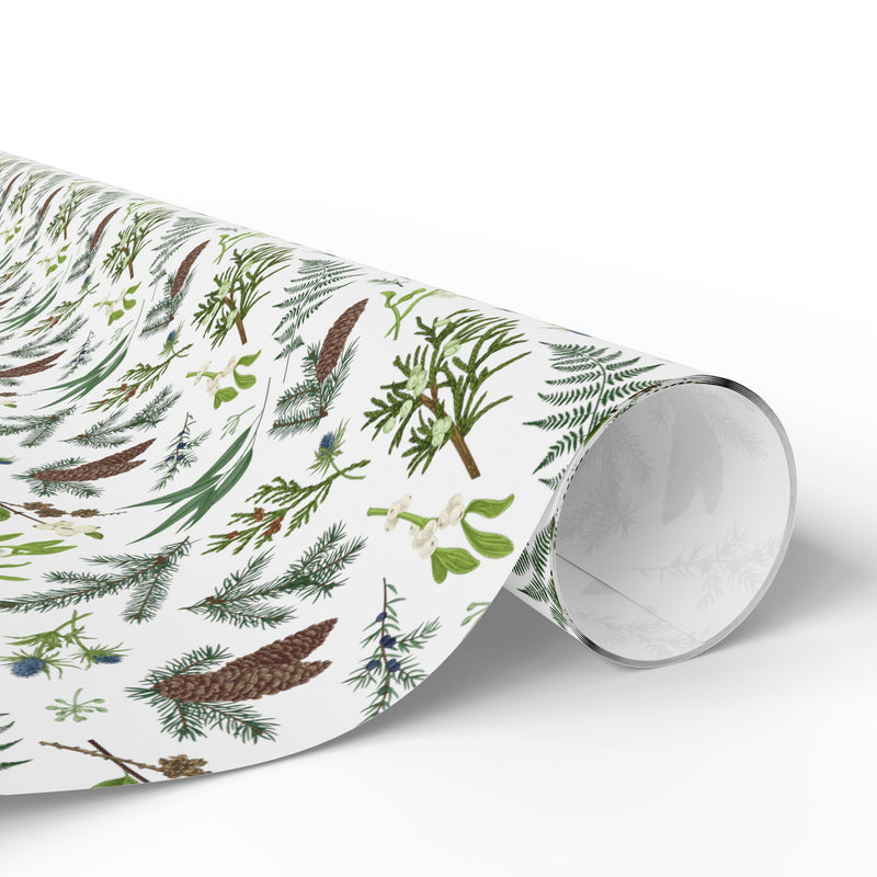 Forest Pinecones Pattern Wrapping Papers