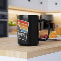 Mount Rainier Retro Stripe Mug Souvenir