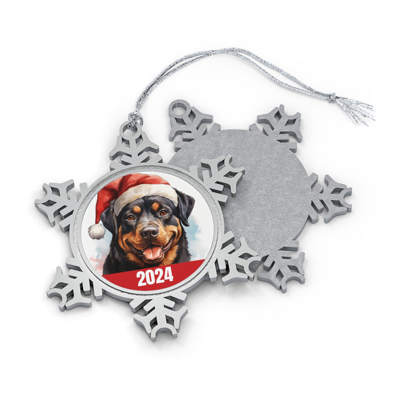 2024 Rottweiler Christmas Ornament with Gift Box