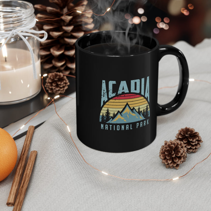 Acadia National Park Mug Retro Mountain