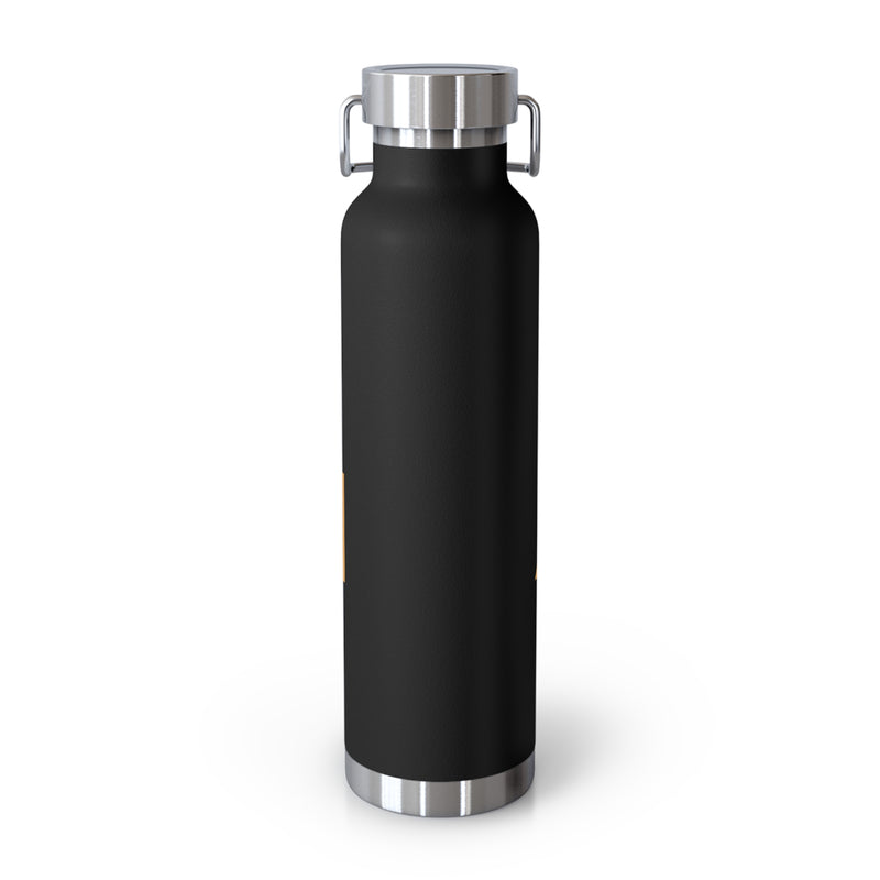 Image of a stainless steel water bottle featuring a mountain design from Zion National Park in Utah.