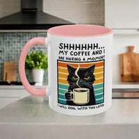 Funny Black Cat Coffee Mug with Free Shipping, Microwave and Dishwasher Safe