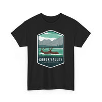 Kobuk Valley National Park T-Shirt with Caribou and Mountain Landscape Illustration