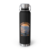 Grand Canyon National Park souvenir water bottle featuring a road trip 2024 design and stainless steel construction.