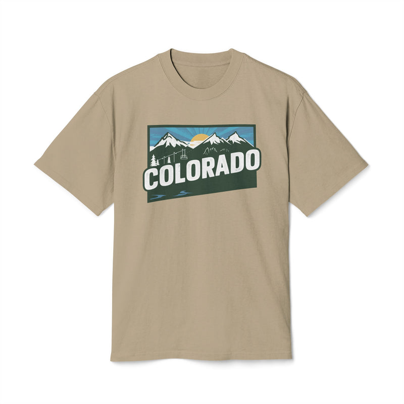 Colorado Retro State Unisex Heavy Faded Tee