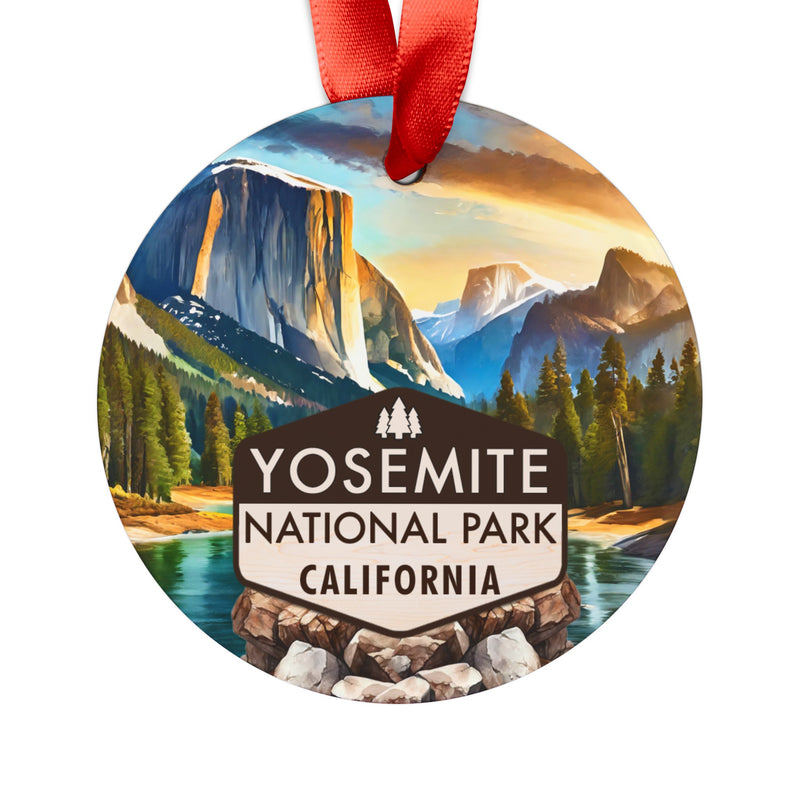 Yosemite Christmas Ornament with Ribbon