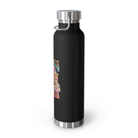 Image of a stainless steel water bottle featuring a design from Arches National Park in Utah.