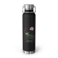 Image of a stainless steel water bottle featuring a scenic design from Zion National Park in Utah.