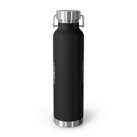 Grand Teton National Park souvenir water bottle featuring a scenic mountain landscape design with stainless steel construction.