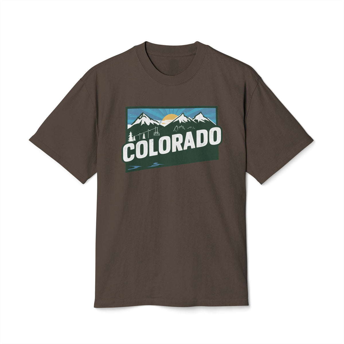 Colorado Retro State Unisex Heavy Faded Tee