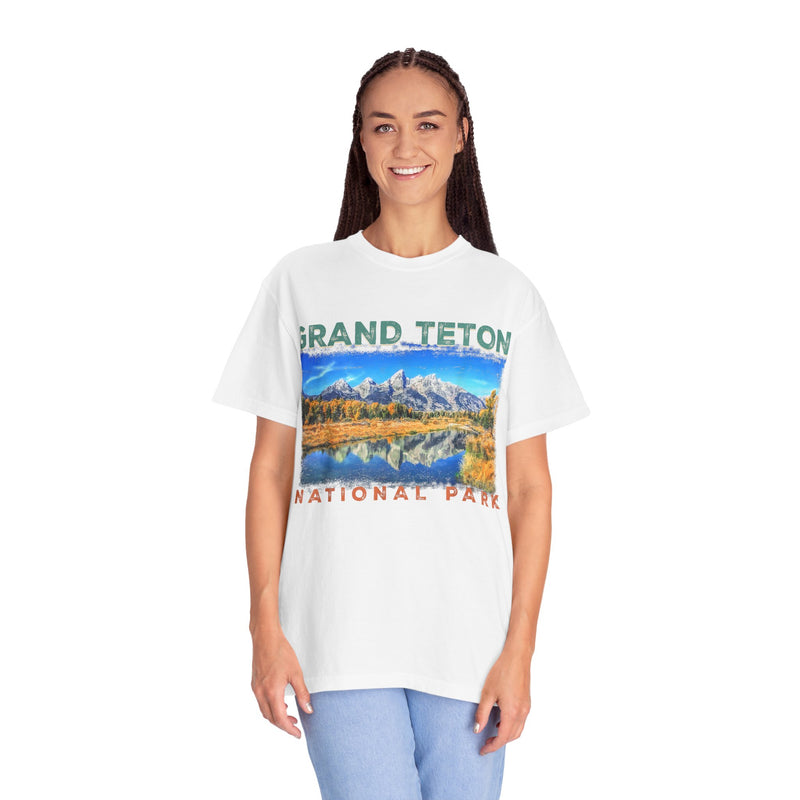 Grand Teton Scenic Souvenir Tee with Lake