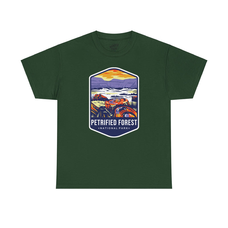 Petrified Forest National Park T-Shirt with Vibrant Landscape Illustration