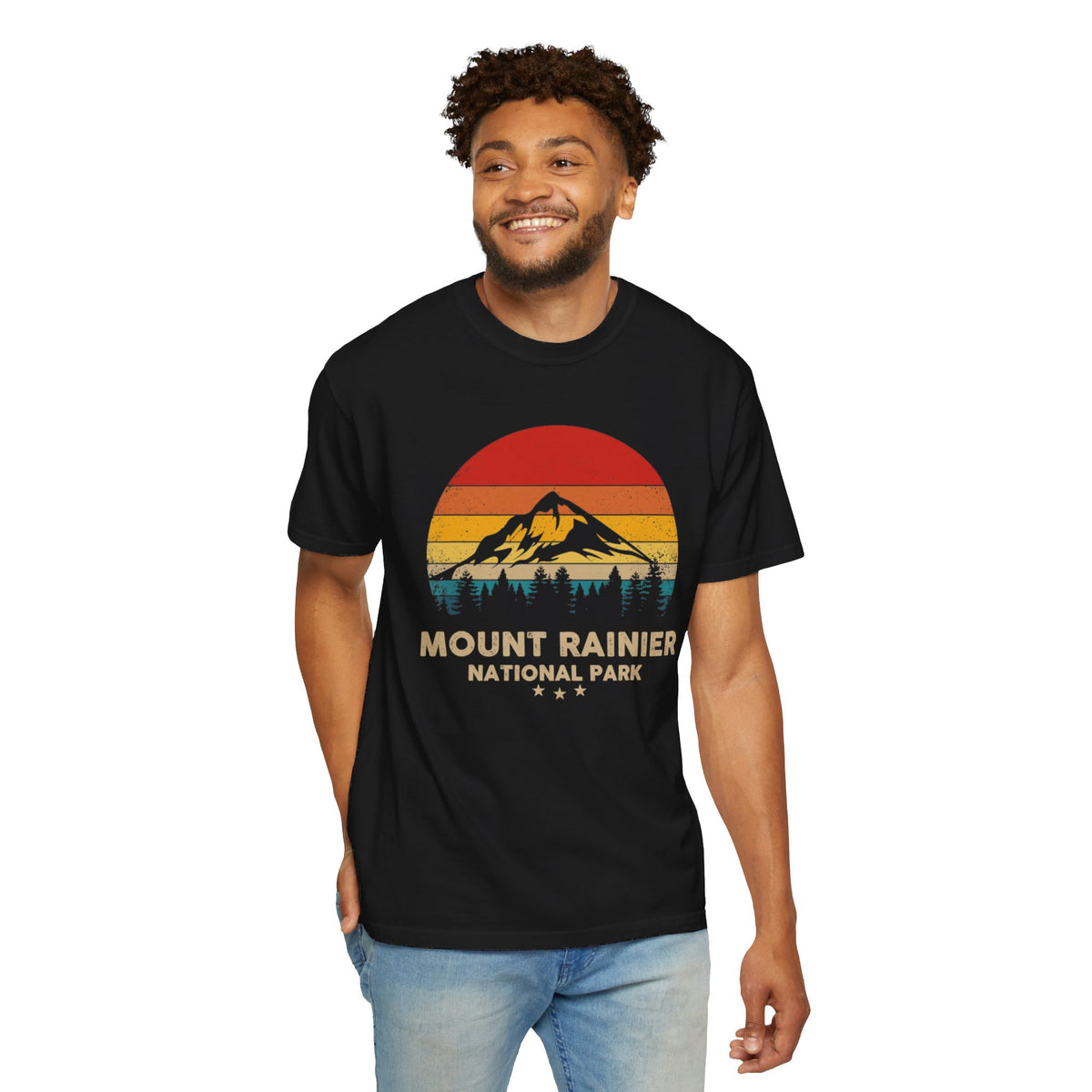 Mount Rainier Retro National Park Souvenir