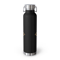 Grand Canyon National Park souvenir water bottle featuring an Arizona emblem design and stainless steel construction.