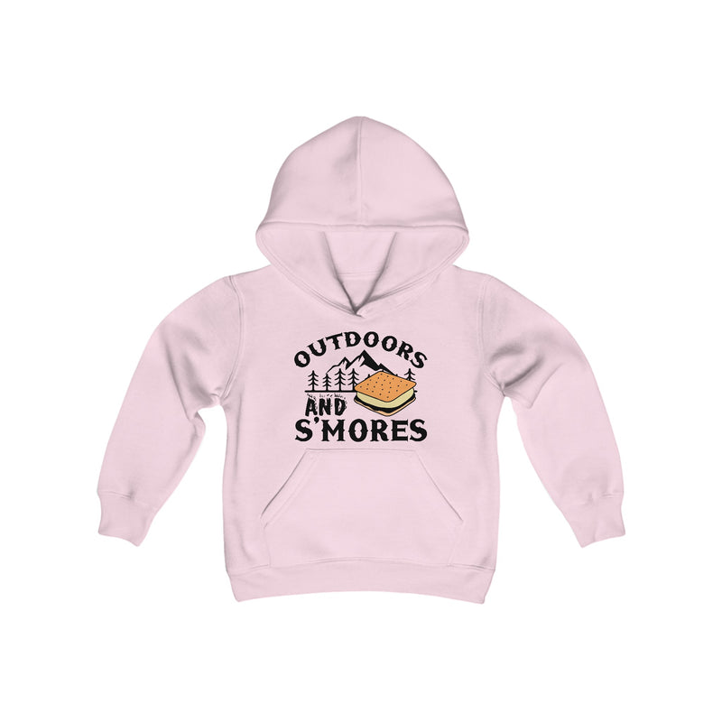 Outdoors and Smores Kids Hooded Sweatshirt