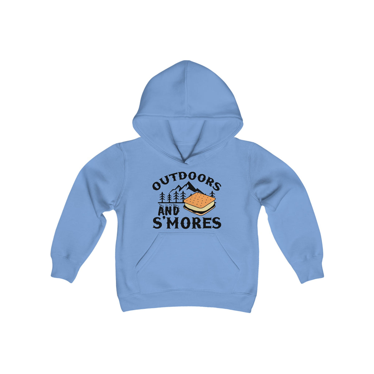 Outdoors and Smores Kids Hooded Sweatshirt