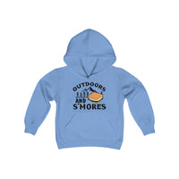 Outdoors and Smores Kids Hooded Sweatshirt