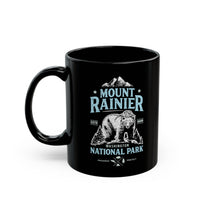 Mount Rainier National Park souvenir mug with bear design