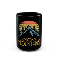 Great Smoky Mountains National Park souvenir mug with sunrise design