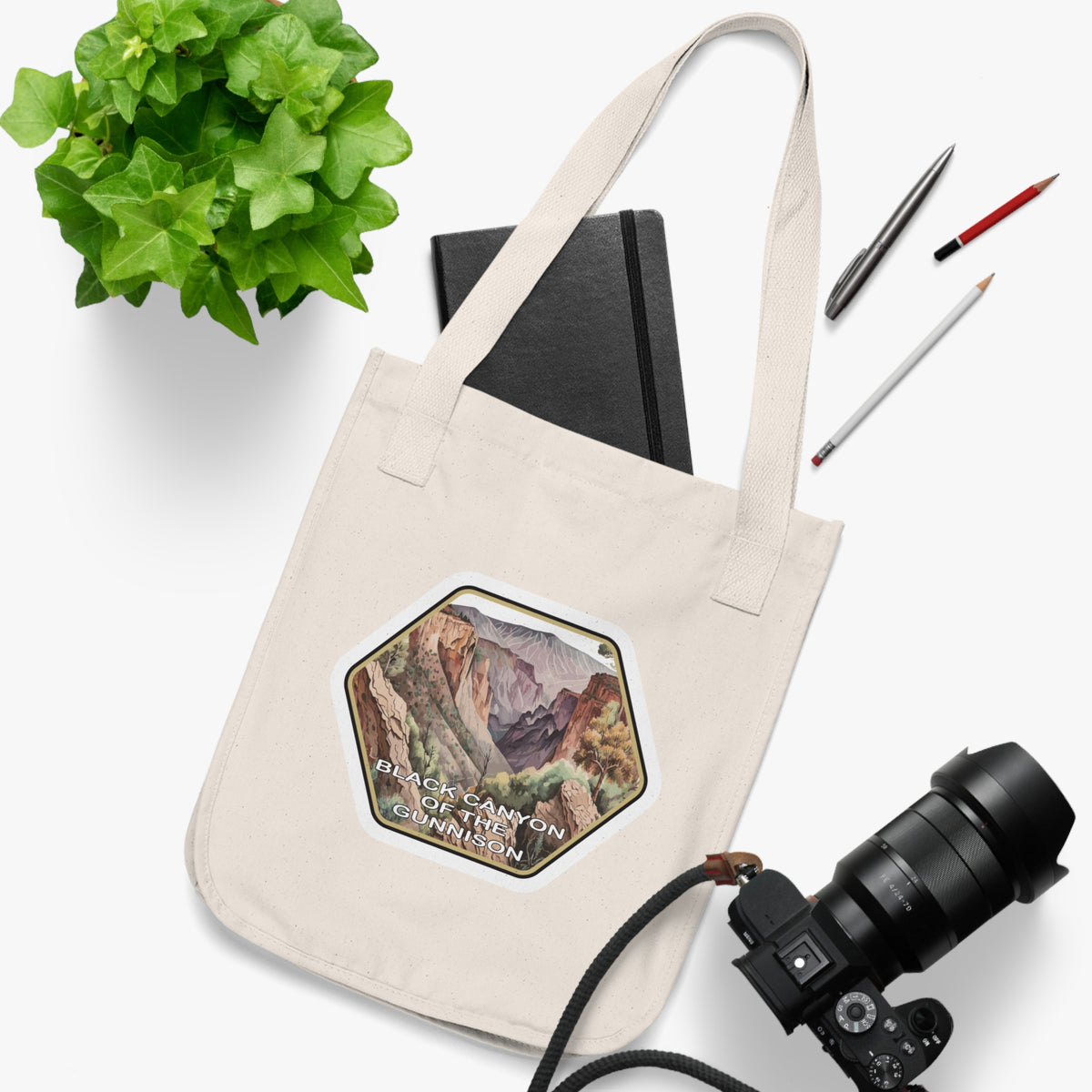 Black Canyon National Park Organic Canvas Tote Bag