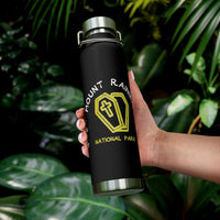 Stainless steel water bottle featuring a unique design with Mount Rainier National Park imagery.